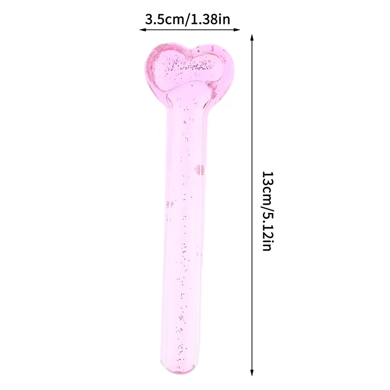 Heart-Shaped Ice Globes Facial Massager