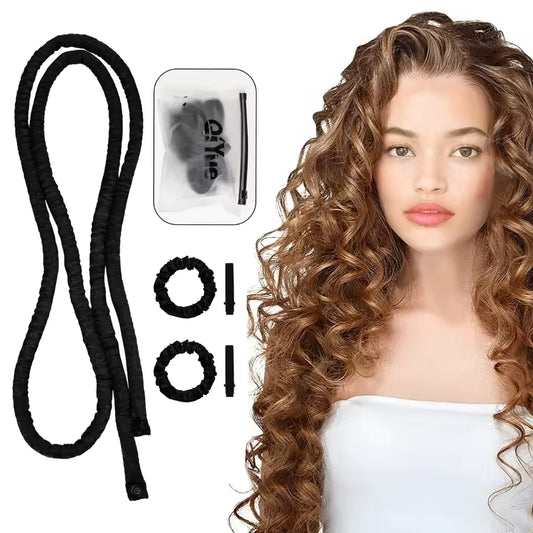 Heatless Silk Curling Rod Headband Set