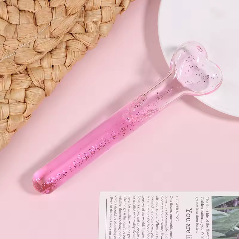 Heart-Shaped Ice Globes Facial Massager